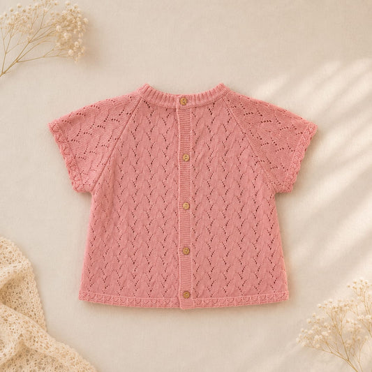 Conjunto de Camisola de malha e fofo Florido