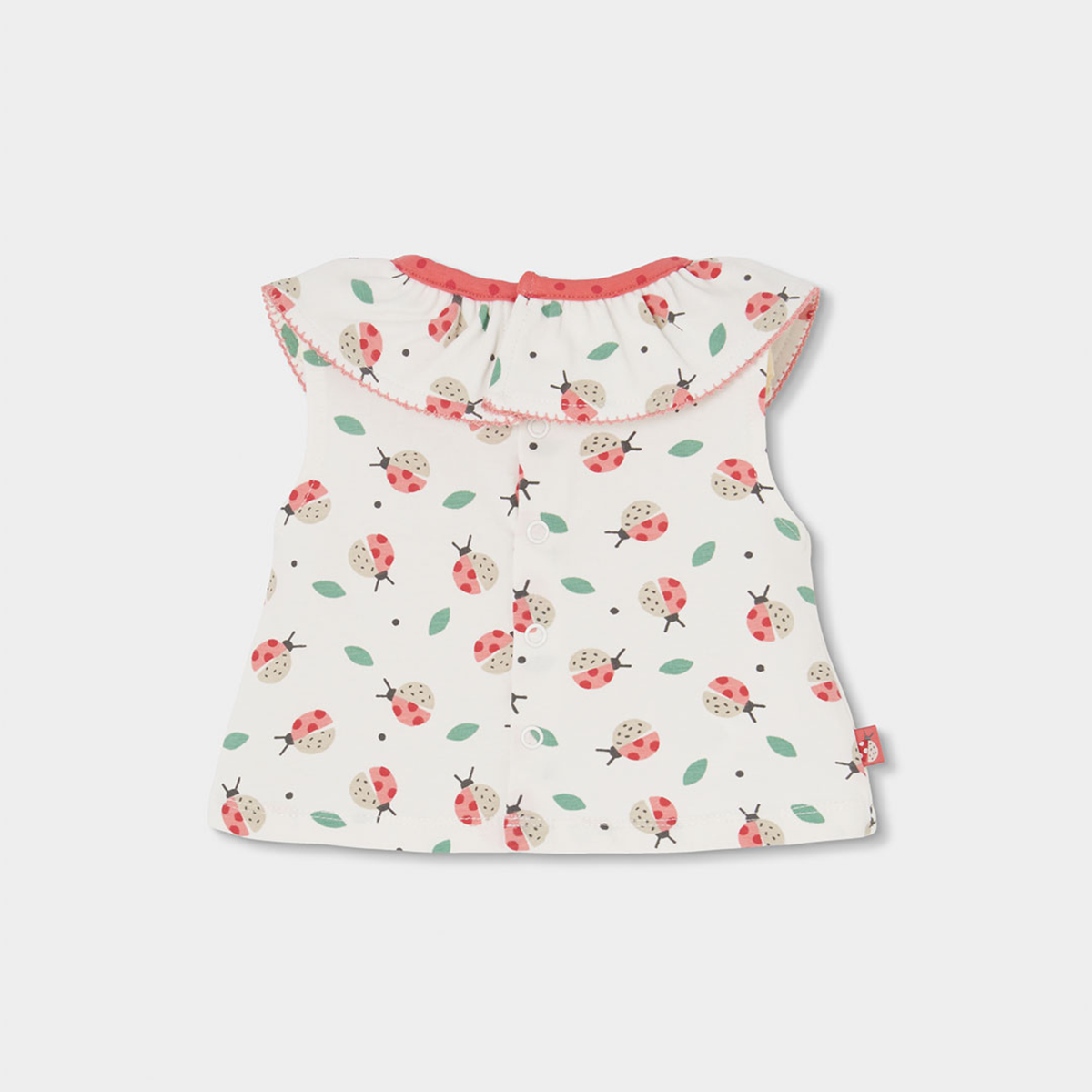 Conjunto T-shirt Com Folho e Calção Joaninha