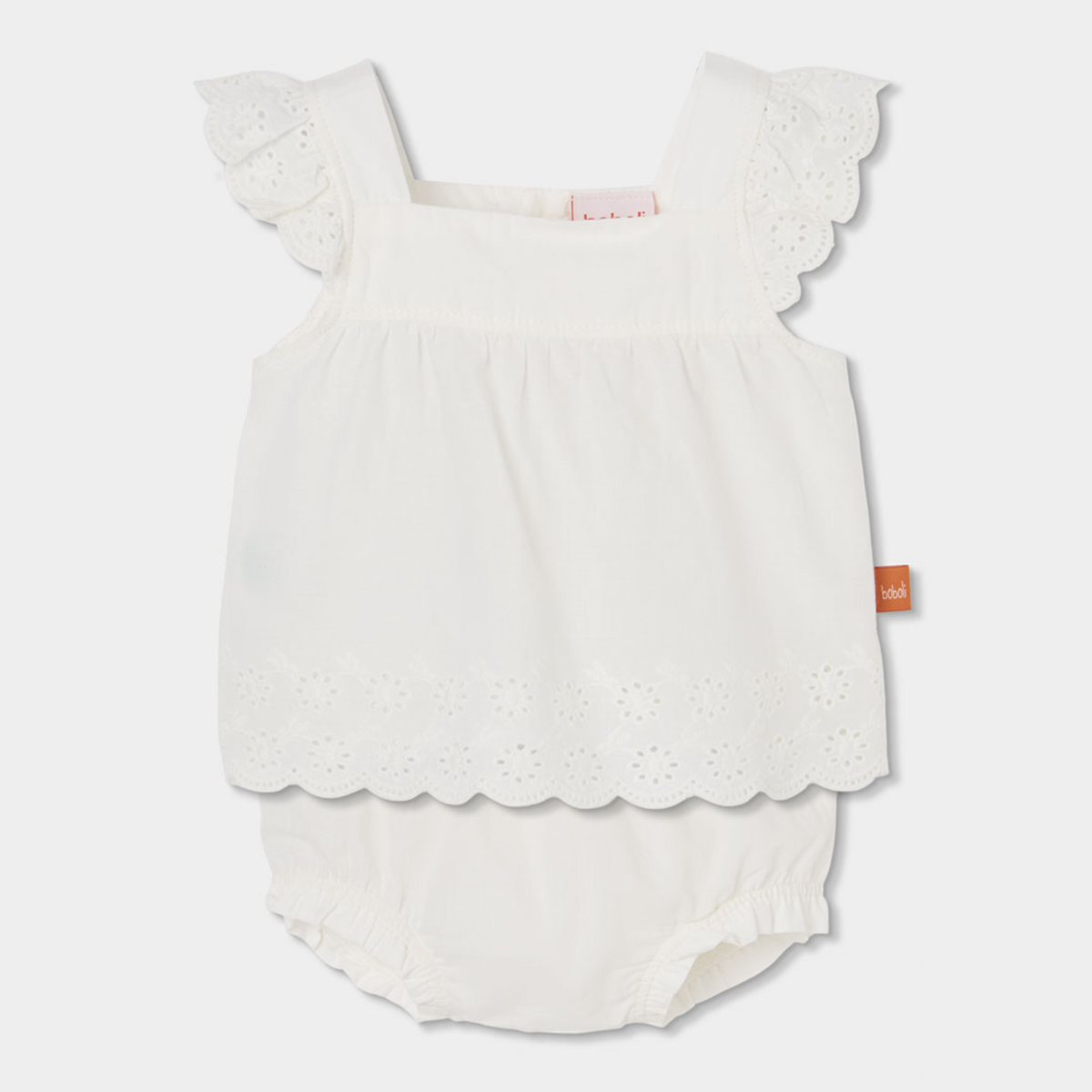 Conjunto blusa com Folhos e Tapa Fraldas Branco