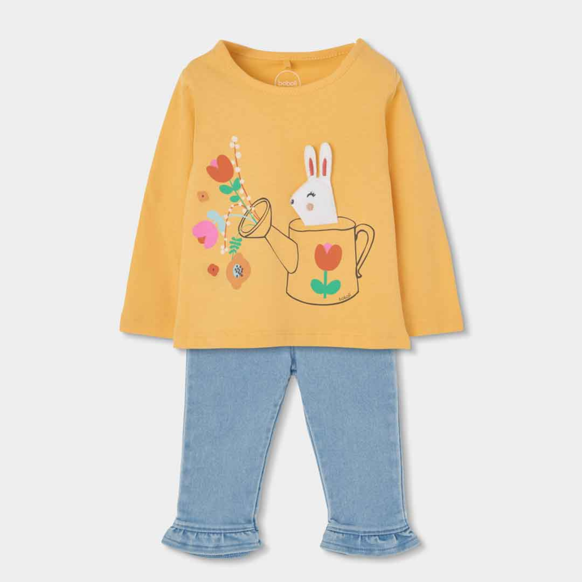 Conjunto Camisola e Calças Coelho Jardineiro