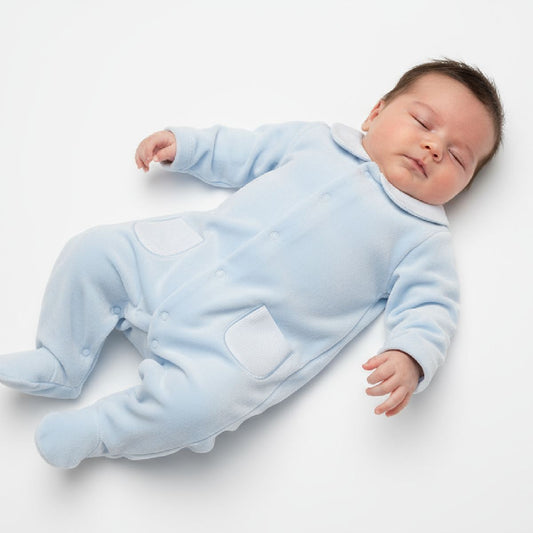 Babygrow Veludo Azul