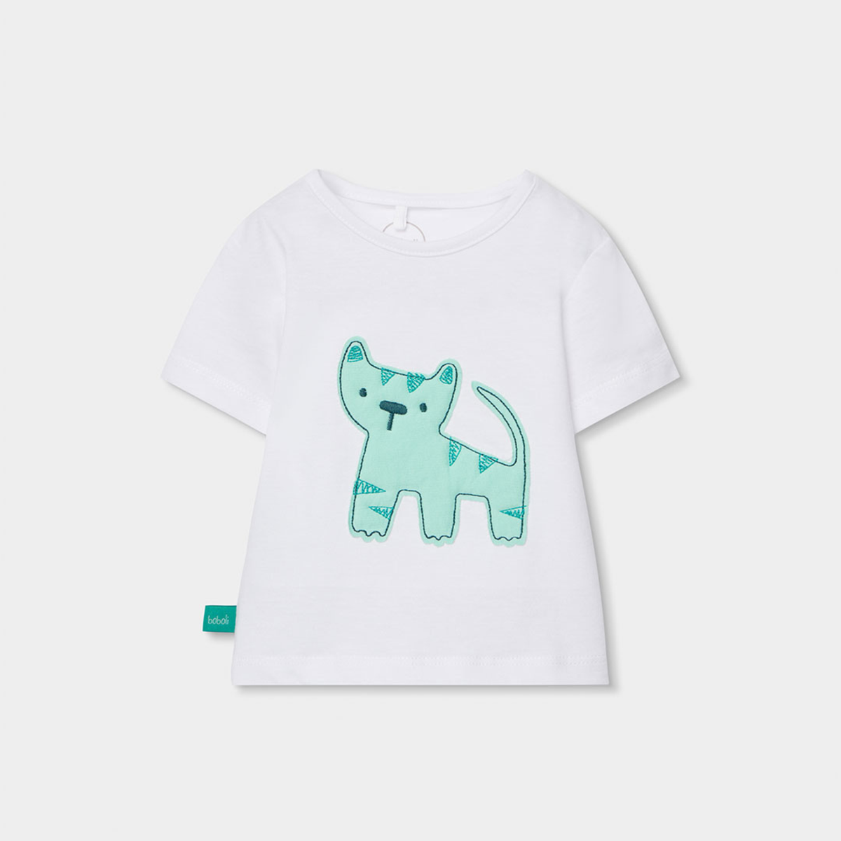 Conjunto de T-shirt e Calções Gato Verde
