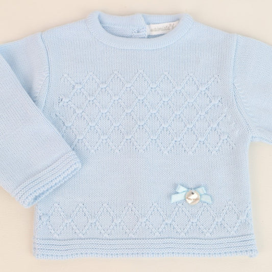 Conjunto Camisola e Tapa Fraldas em Malha
