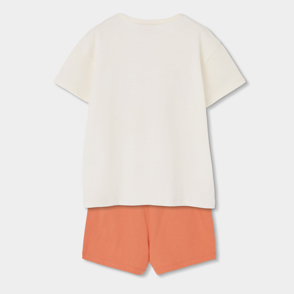 Conjunto de T-shirt e Calções Salmão