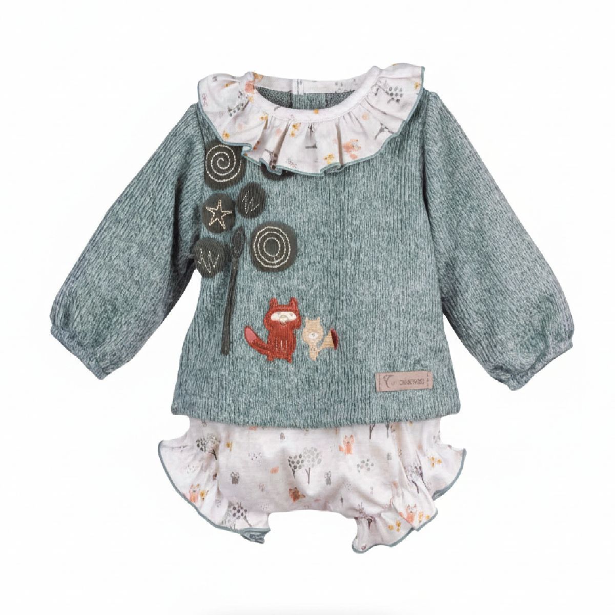 Conjunto Camisola e Tapa Fralda Verde