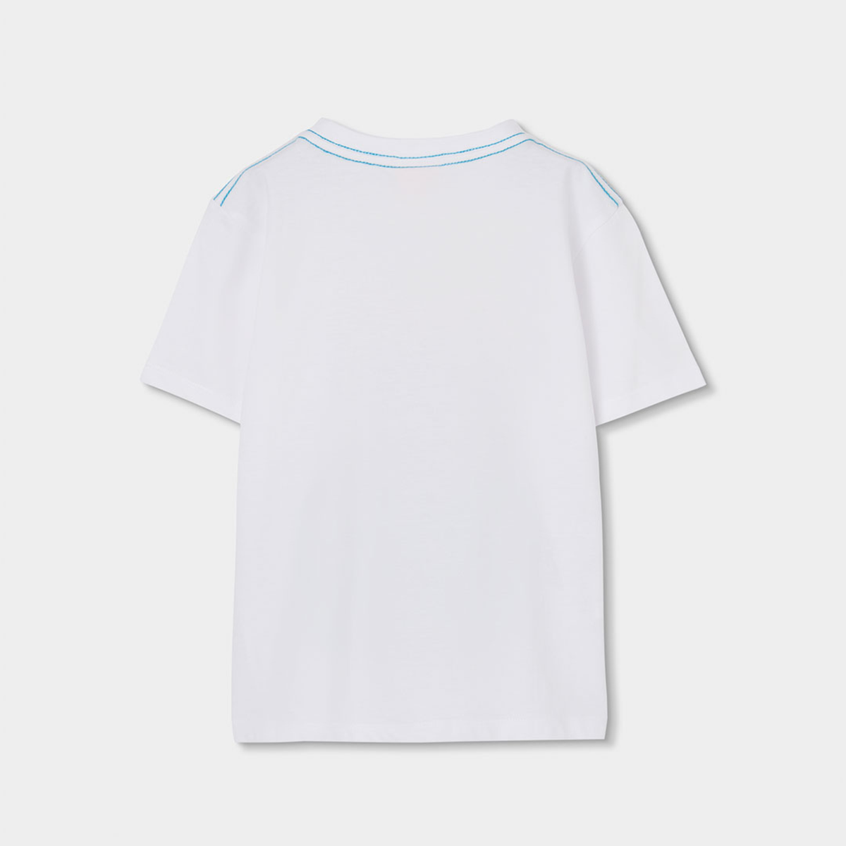 T-shirt Manga Curta Crocodilo com Coroa
