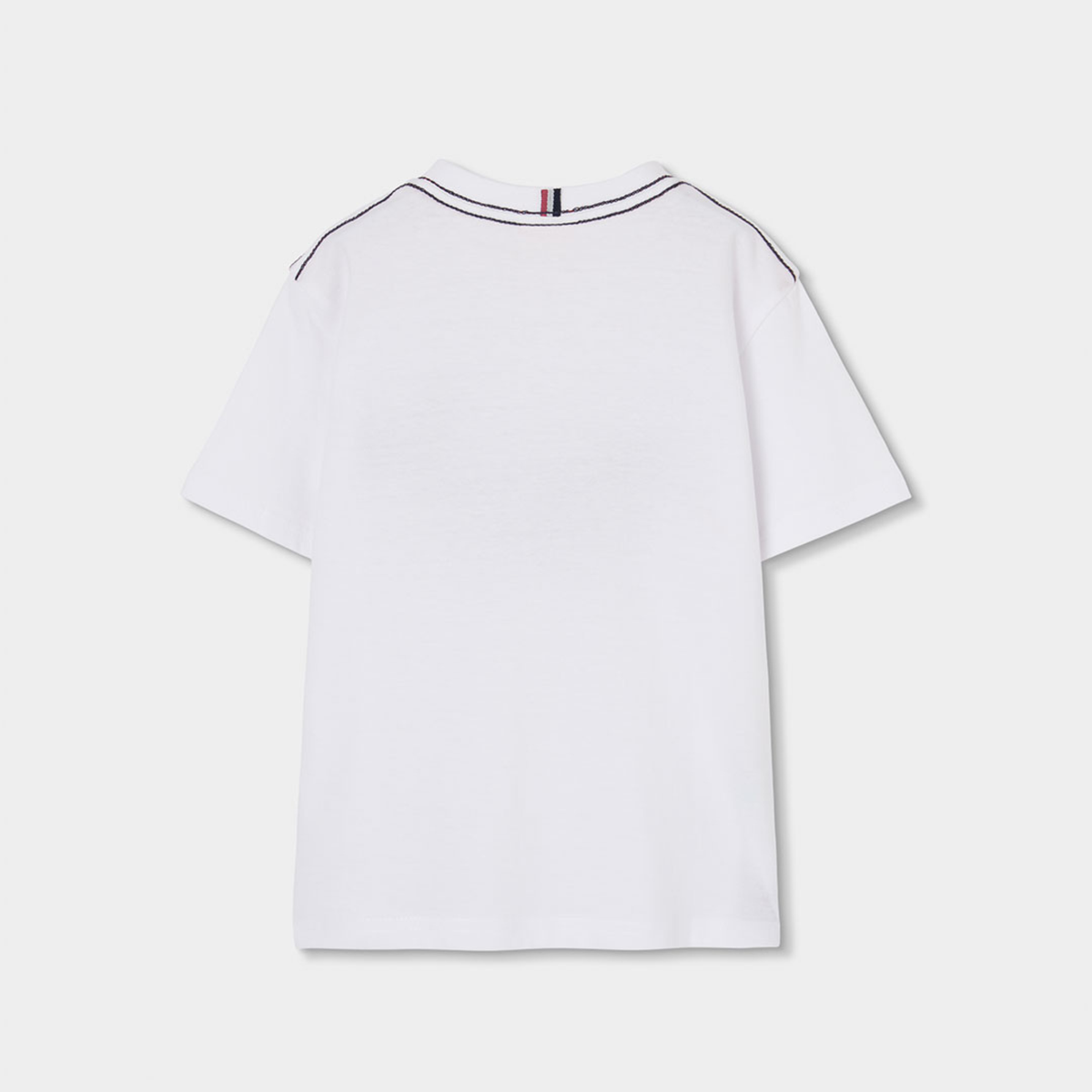T-shirt de Algodão Branco Baleia