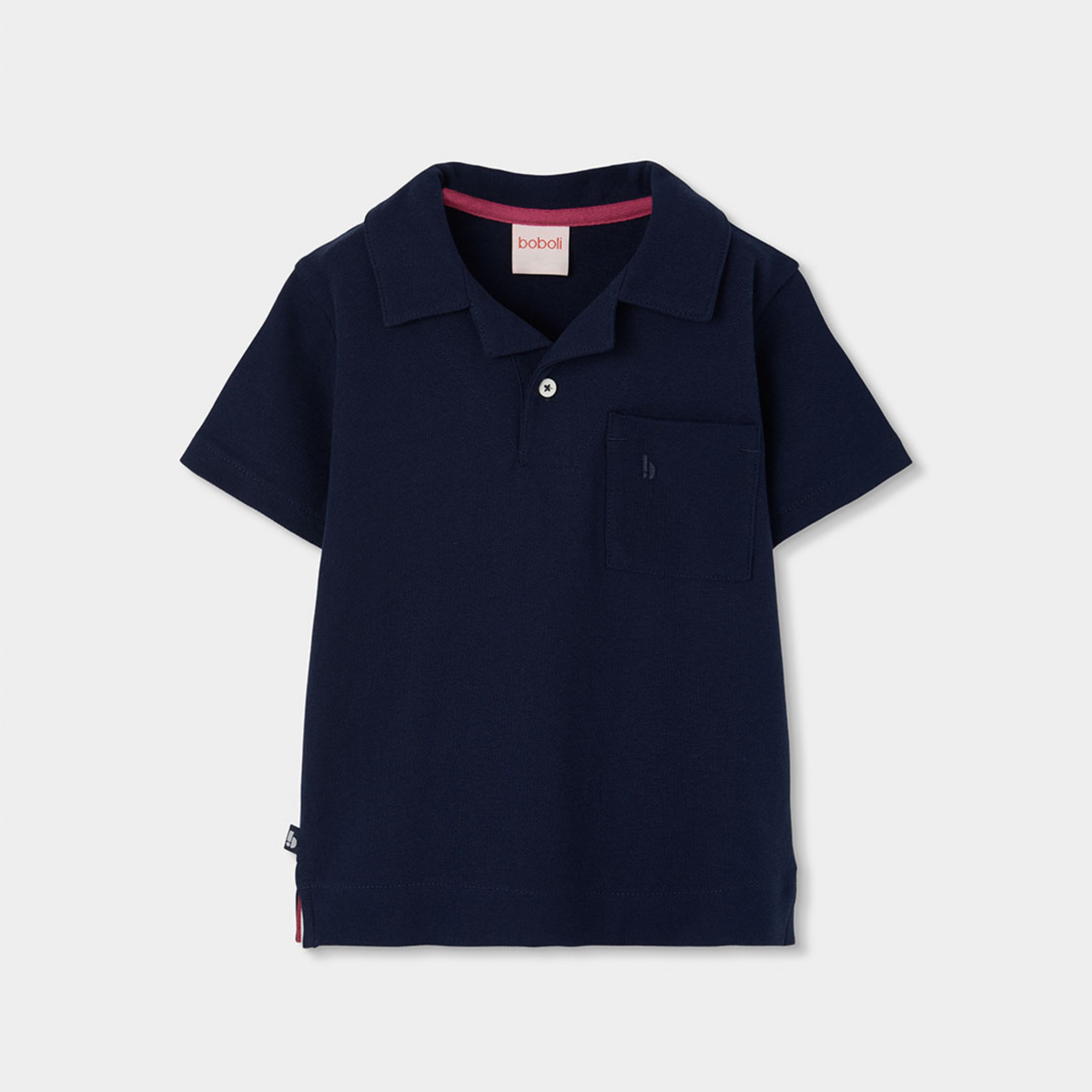 Polo De Piqué Azul-marinho