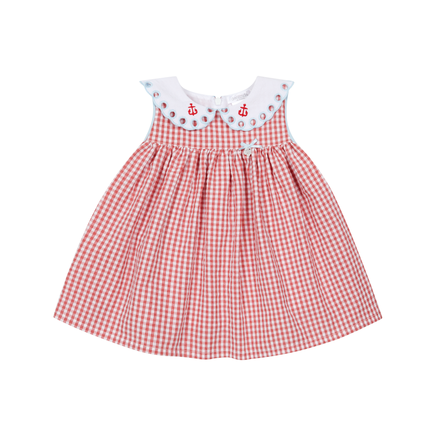 Vestido Vichy Vermelho e Branco