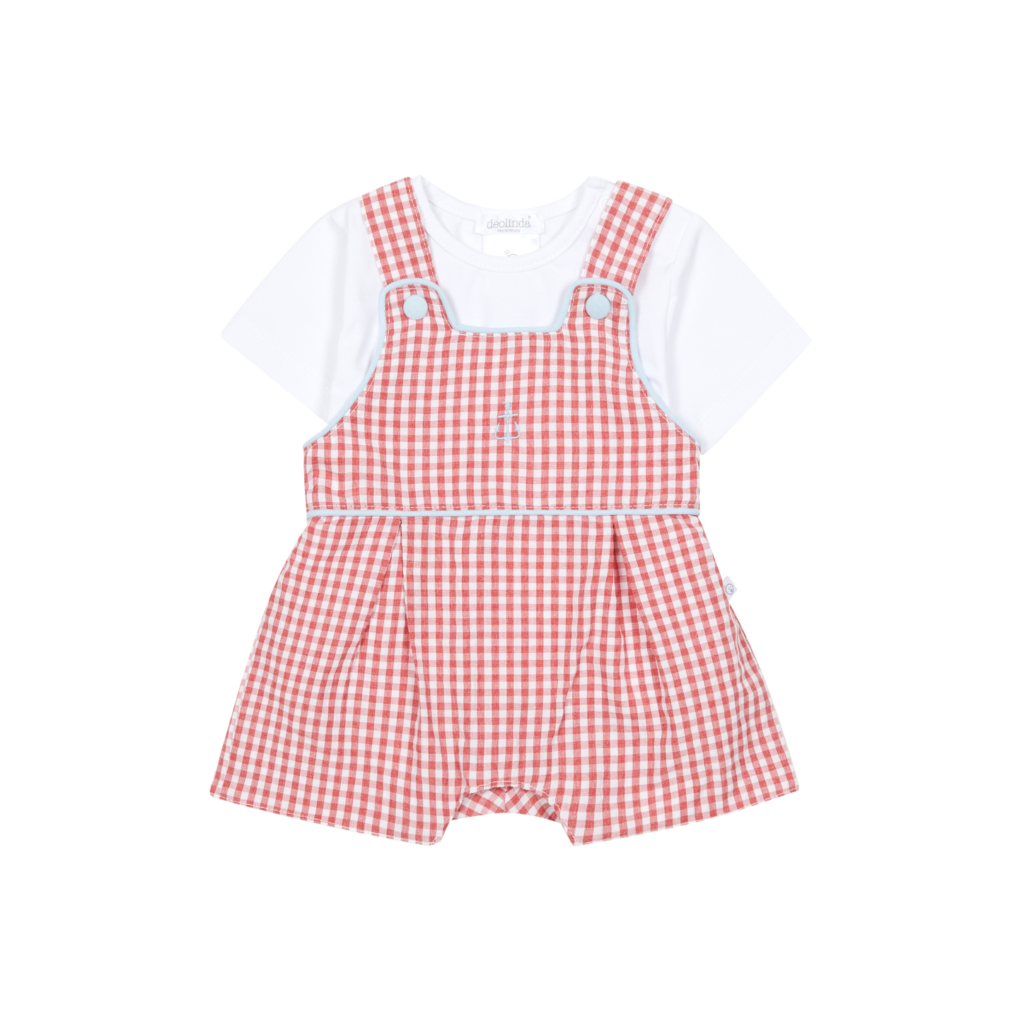 Conjunto Fofo e T-shirt Vichy Vermelho