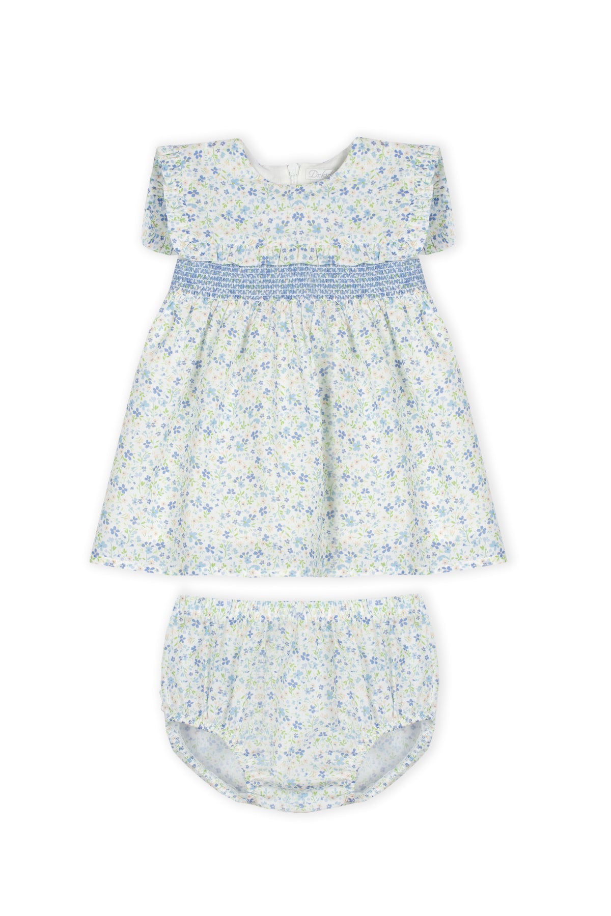 Vestido com Tapa Fraldas Floral