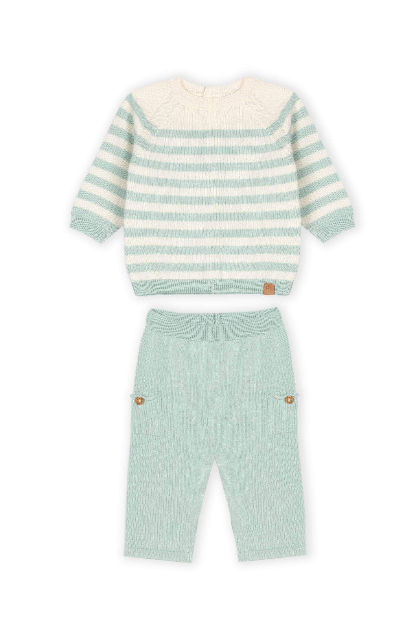Conjunto Camisola e Calças Verde Água