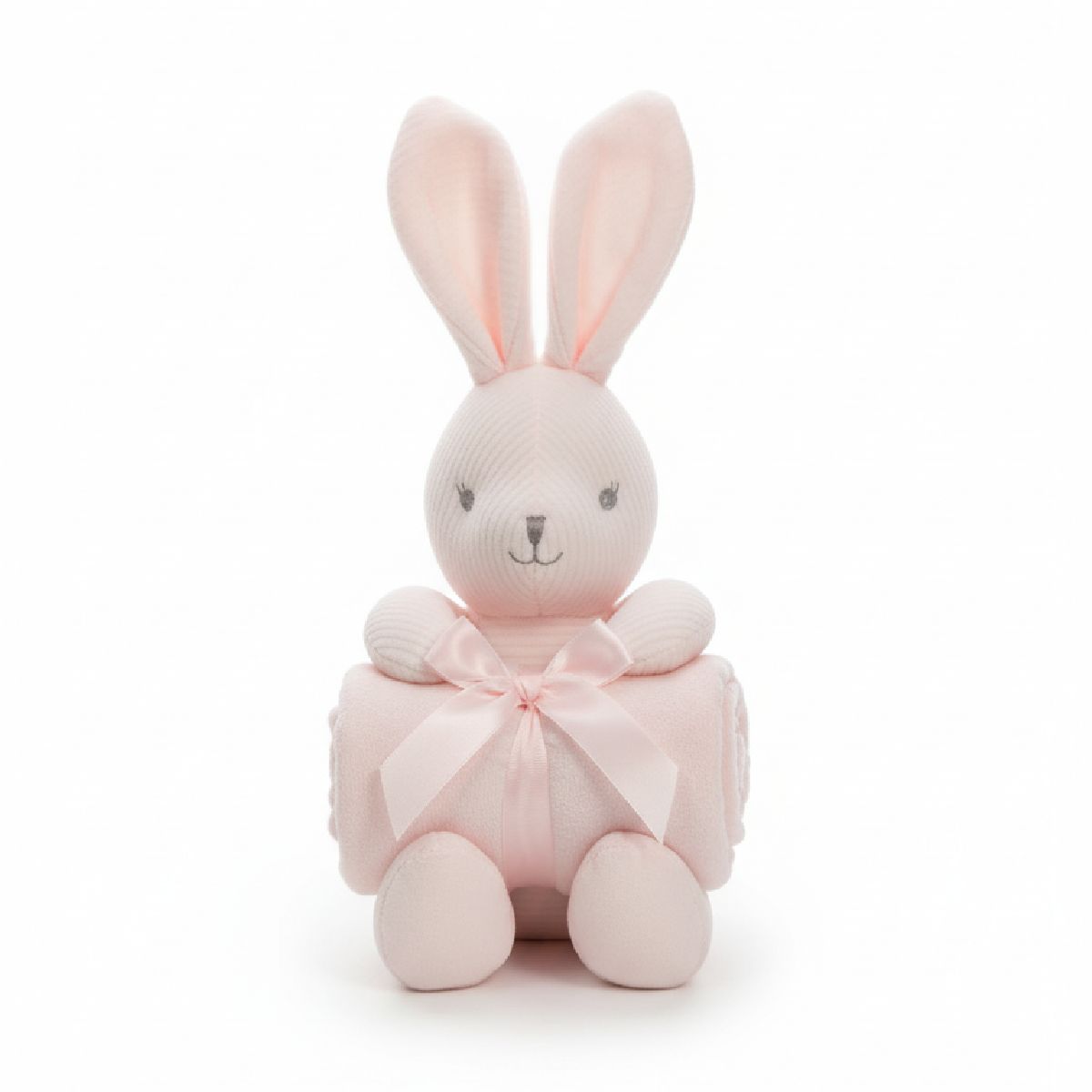 Peluche Coelho Riscas com Manta