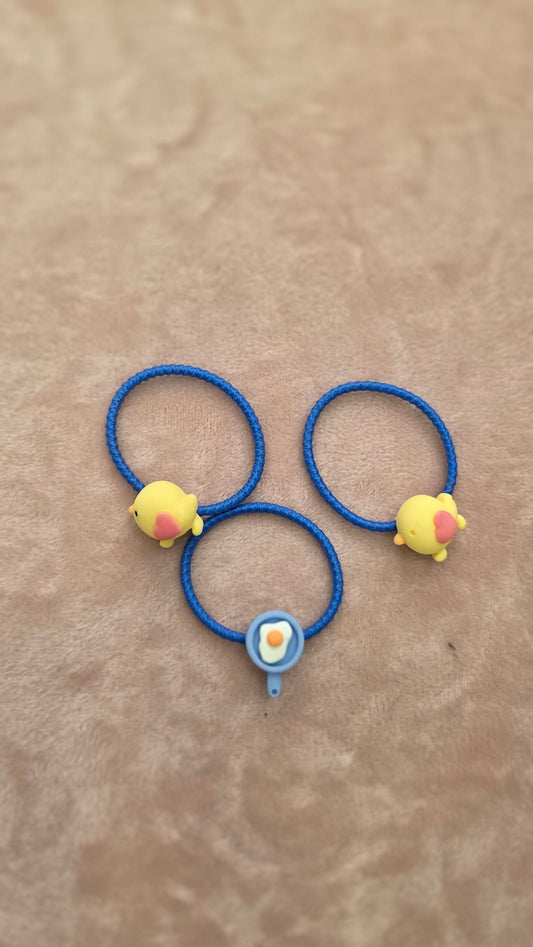 Elástico de Cabelo Infantil - Azul