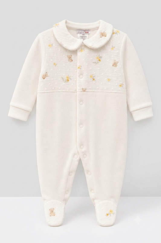 Babygrow Ursinhos e Flores Amarelas