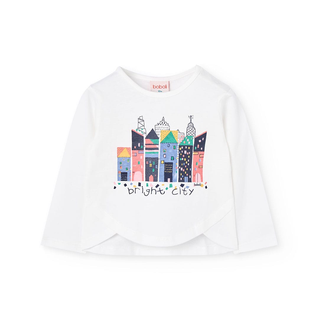 T-shirt Manga Comprida Branca