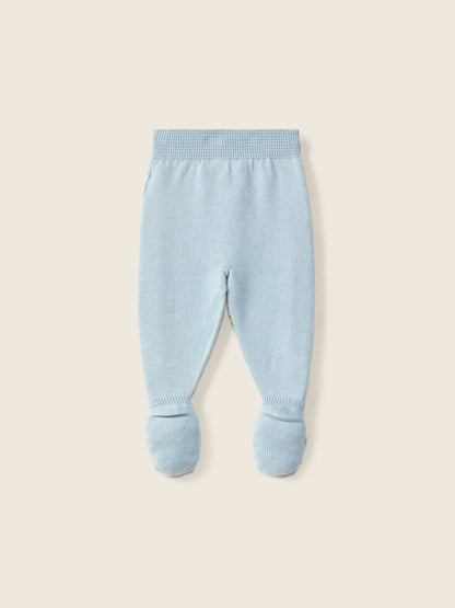 Conjunto de Malha Tricotada Azul