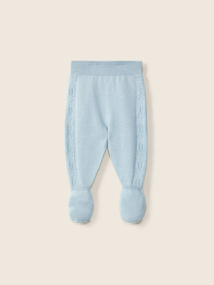 Conjunto de Malha Tricotada Azul