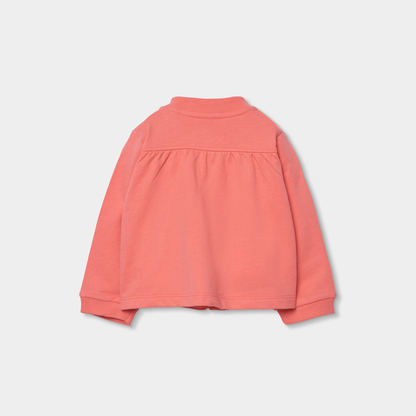 Casaco de Felpa Com Capuz Rosa