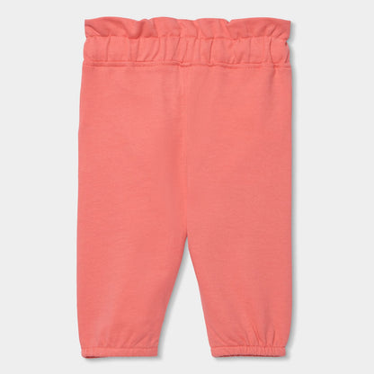 Calças em felpa suave para a bebé menina- Conforto e estilo rosa
