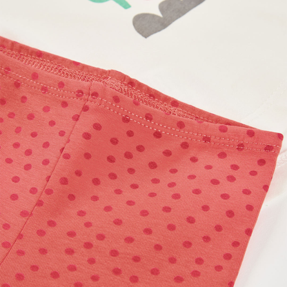 Conjunto de Camisola Manga Comprida Joaninha e Leggings