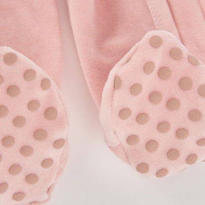 Babygrow Coruja com Gola de Folhos Rosa