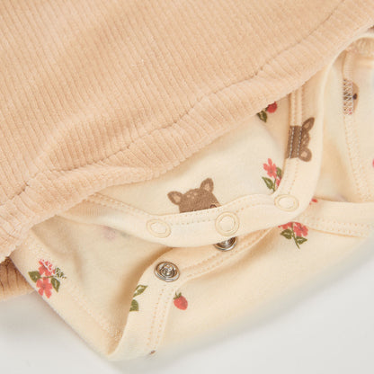Conjunto Body e Jardineiras Veado