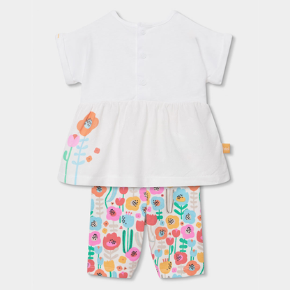 Conjunto de T-shirt e Leggings Florido
