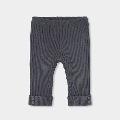 Conjunto de Malha Camisola Pinguim e Calças Caneladas