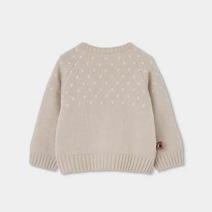 Conjunto de Malha Camisola Pinguim e Calças Caneladas