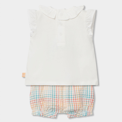 Conjunto T-shirt com Folho e Calção Elefante