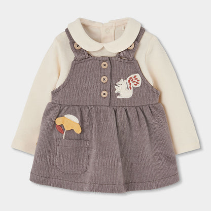 Conjunto Vestido Esquilo e Body de Gola