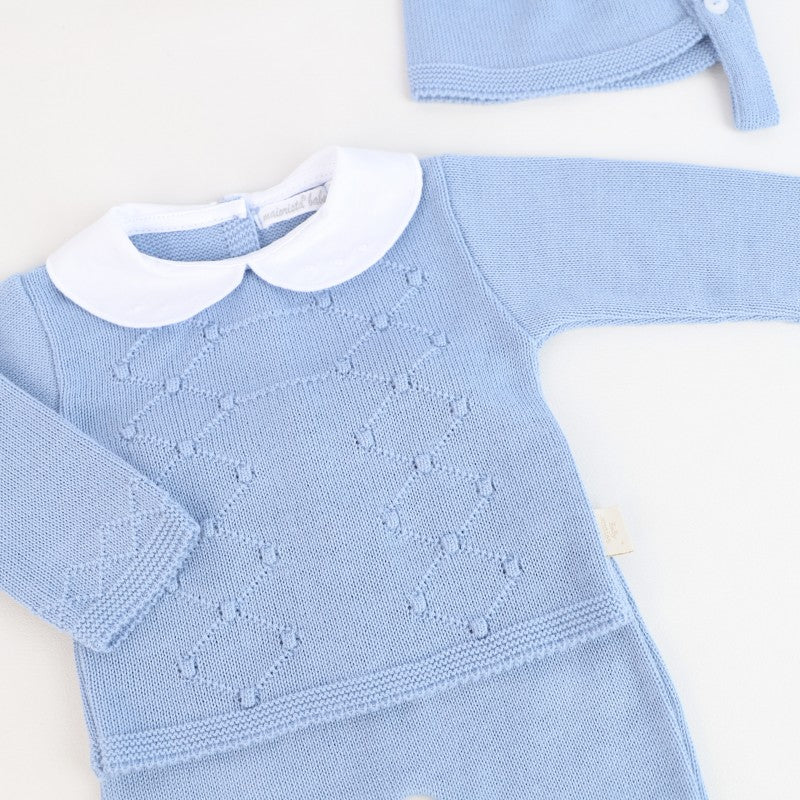 Conjunto em Malha Azul Pipoca