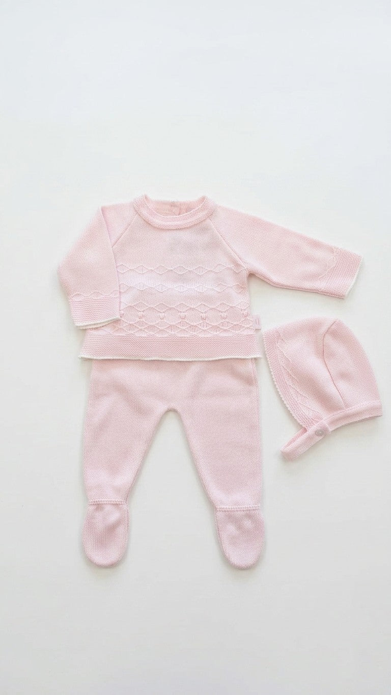 Conjunto em Malha Rosa