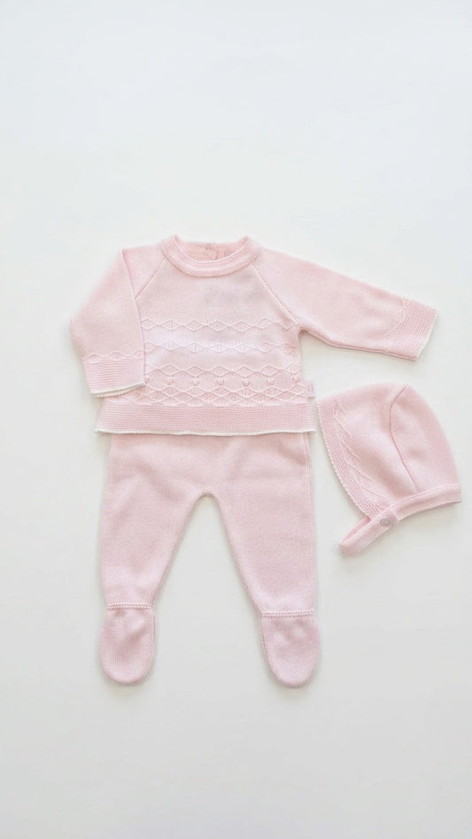 Conjunto em Malha Rosa