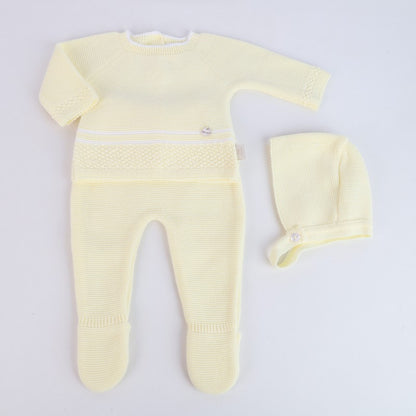 Conjunto de três peças em Malha