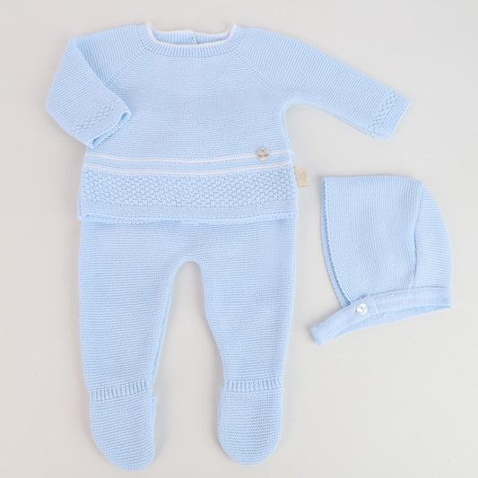 Conjunto de três peças em Malha