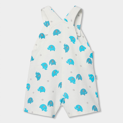 Conjunto de Jardineiras e T-shirt Elefante