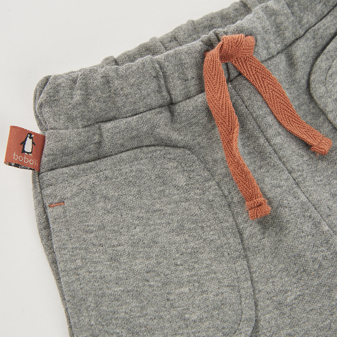 Conjunto de Malha Bege Com Pinguins
