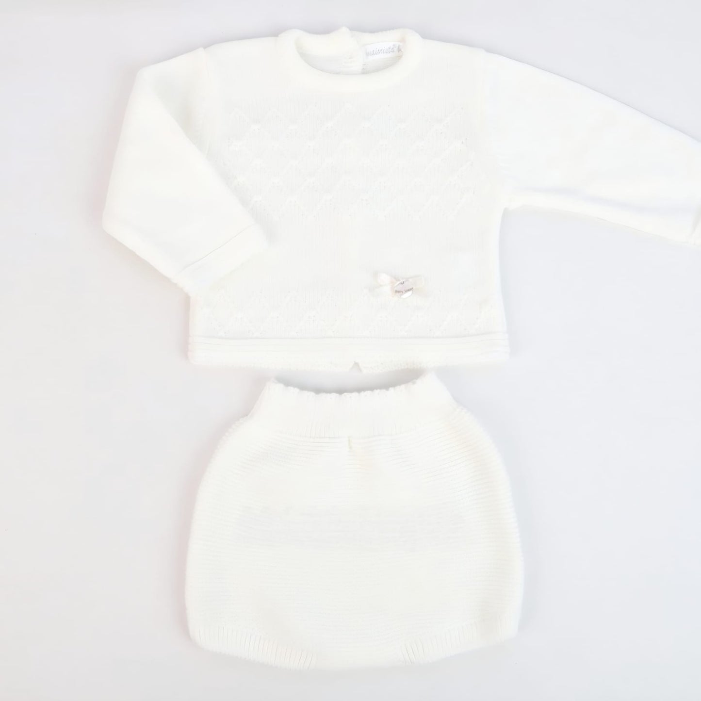 Conjunto Camisola e Tapa Fraldas em Malha