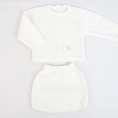 Conjunto Camisola e Tapa Fraldas em Malha