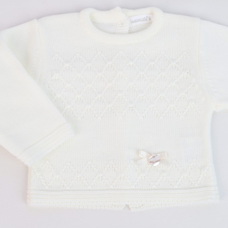 Conjunto Camisola e Tapa Fraldas em Malha