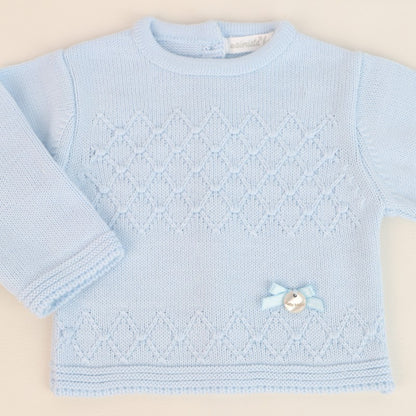 Conjunto Camisola e Tapa Fraldas em Malha