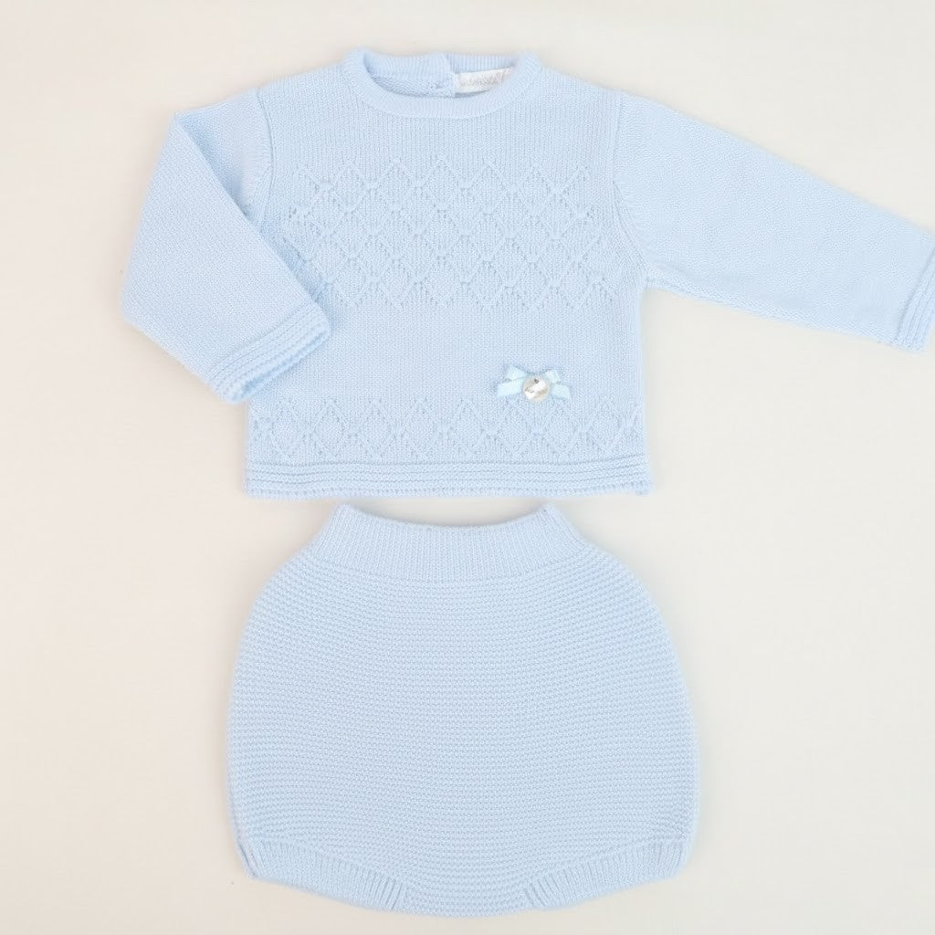 Conjunto Camisola e Tapa Fraldas em Malha