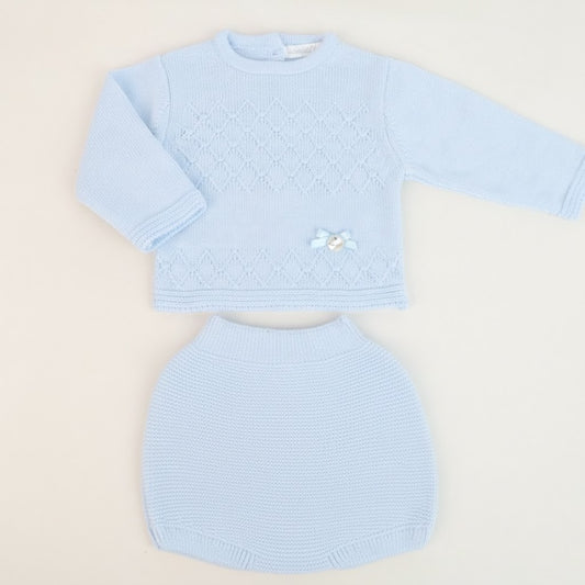 Conjunto Camisola e Tapa Fraldas em Malha