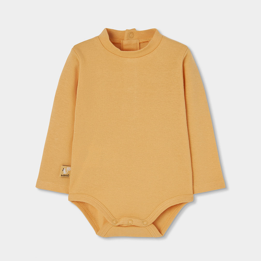 Conjunto Jardineiras Raposa com Body Amarelo Mostarda