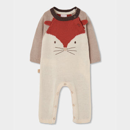 Babygrow de Malha Raposa com Orelhas