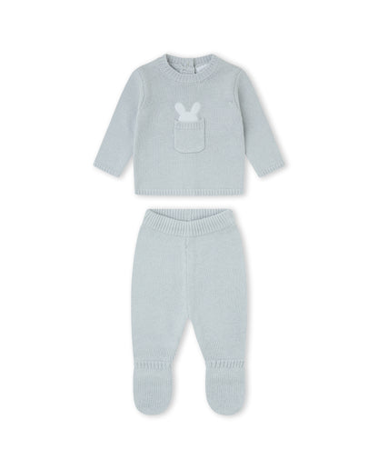 Conjunto de Malha Cinzento Coelhinho