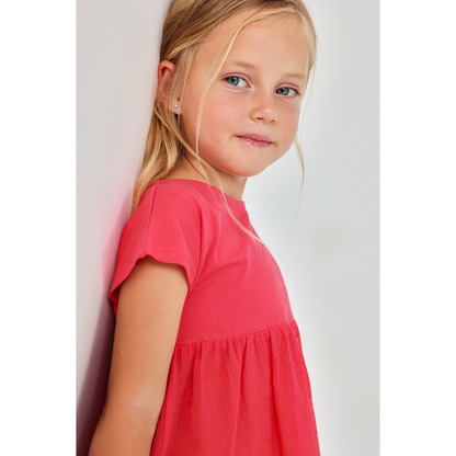Blusa Combinada com Bainha Bordada