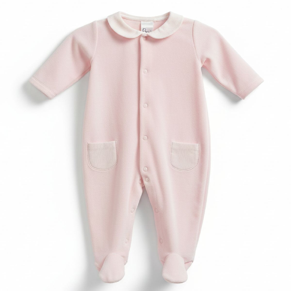 Babygrow Veludo Rosa
